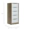 Tuhome Kaia 5 Drawer Dresser, Vertical Dresser, White/Pine CBC4764 - alternate 6